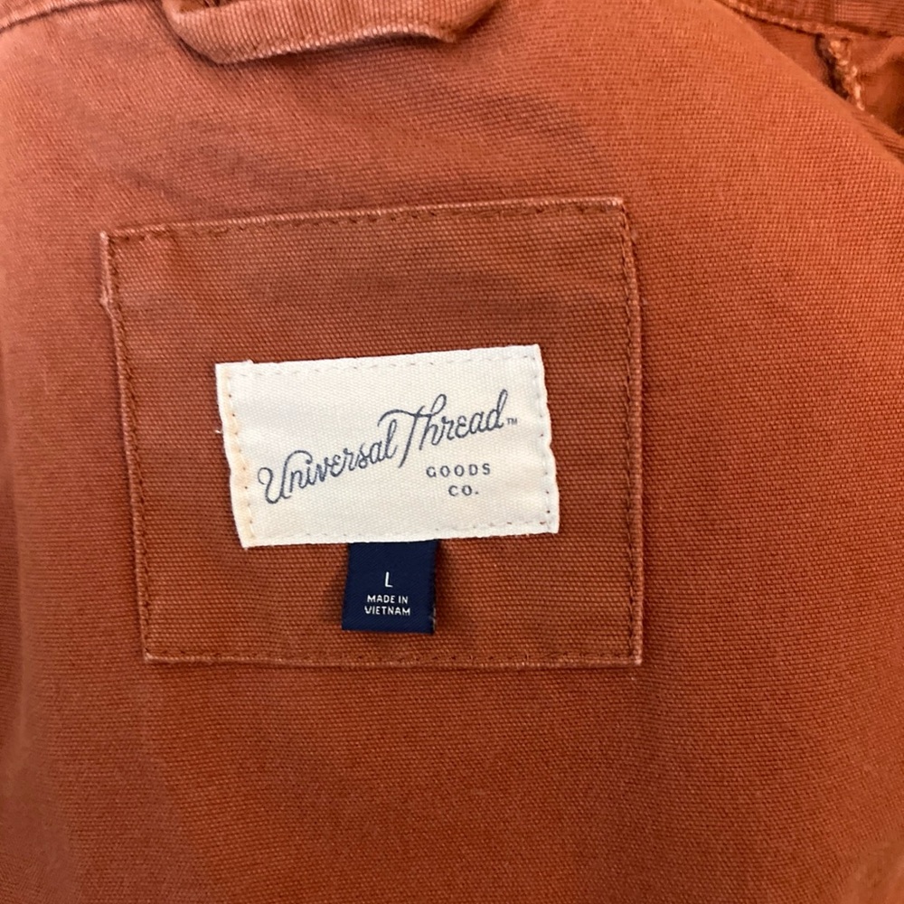 Universal Thread Burnt Orange Hooded Utility Jack… - image 6